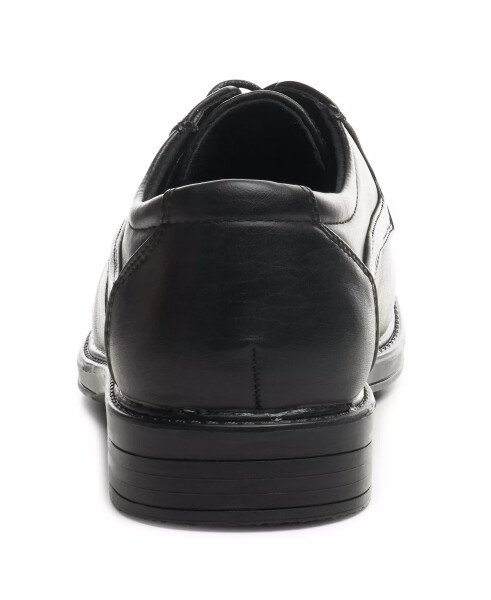 AlpineSwiss Erkek Oxford Elbise Ayakkabısı Bağcıklı Deri Astarlı Beyzbol Dikişli Loafer Siyah - 8