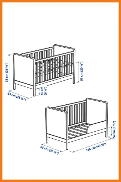 Alskvard Chaqaloq To'shagi Oq Rangli Qulay va Xavfsiz 60 x 120 sm. - 6