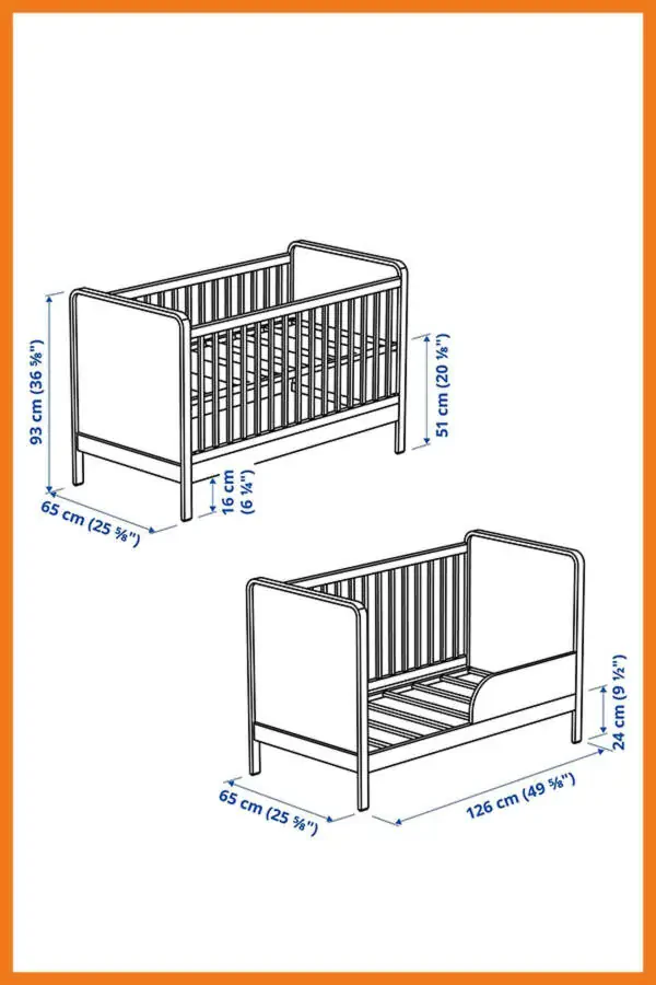 Alskvard Chaqaloq To'shagi Oq Rangli Qulay va Xavfsiz 60 x 120 sm. - 6