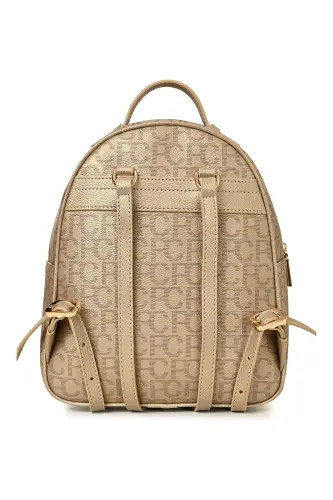 Altın Büyük Alfabe Kadın Sırt Cantası 05PO22Y1541-Altın 5 - 5