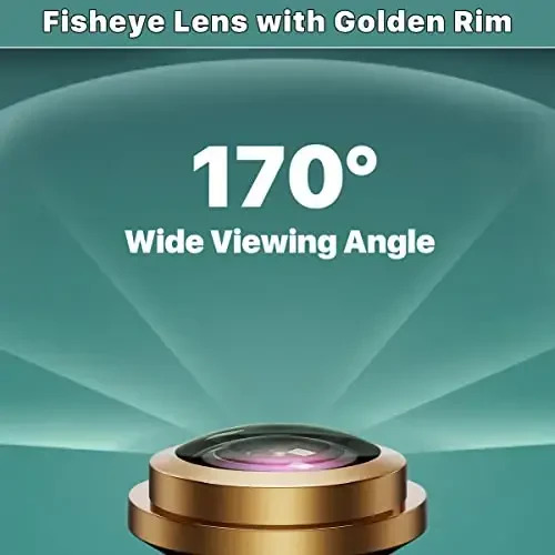 HD Backup/Front/Side View Camera with Gold Rim, GreenYi AHD 720P Reverse Rear Cam for Car, SUV, RV, Trailer, Camper, Van, Pickup, Metal Shell, Adjustable Fisheye Lens, 170 Degrees Viewing Angle(White) - GreenYi (1)