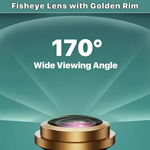 HD Backup/Front/Side View Camera with Gold Rim, GreenYi AHD 720P Reverse Rear Cam for Car, SUV, RV, Trailer, Camper, Van, Pickup, Metal Shell, Adjustable Fisheye Lens, 170 Degrees Viewing Angle(White) - 2