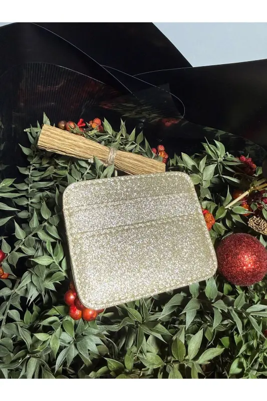 ALTIN RENGİ SİMLİ KADIN KARTLIK-Bej - ILKNURBUTIK