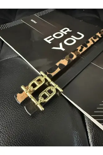 2’li Gold Tokalı İnce Kemer, Pantolon Kemeri, Gömlek Kemeri, Ceket Kemeri-Siyah 