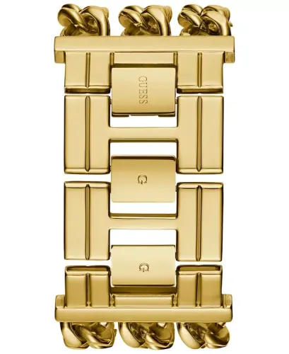 Gold-Tone Stainless Steel Chain Bracelet Watch 39x47mm-Gold - 3
