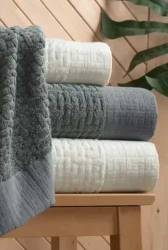 Altınbaşak Bambi Bathroom Set Anthracite Cream - NEVRESIMDUNYASI (1)