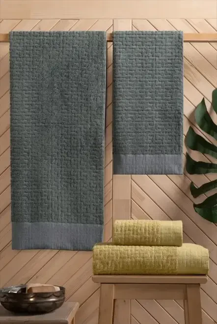 Altınbaşak Bambi Bathroom Set Anthracite Mustard - NEVRESIMDUNYASI