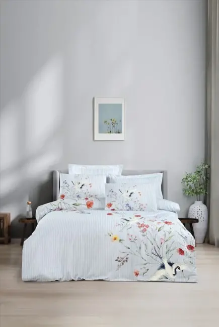 Altınbaşak Creaforce Avila Sky Double Duvet Cover Set - NEVRESIMDUNYASI