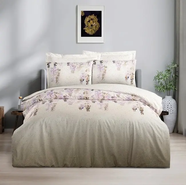 Altınbaşak Creaforce Clara Pebble Double Duvet Cover Set - NEVRESIMDUNYASI