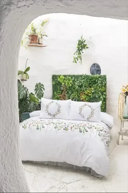 Altınbaşak Creaforce Double Duvet Cover Set Elias Marble - 1