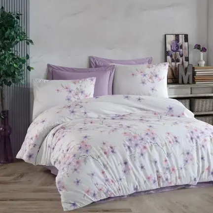 Altınbaşak Creaforce Double Duvet Cover Set Lava Puce - 1
