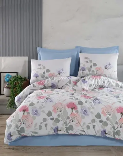 Altınbaşak Creaforce Double Duvet Cover Set Tiffany Sky - 1