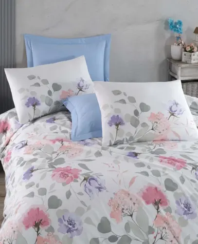 Altınbaşak Creaforce Double Duvet Cover Set Tiffany Sky - NEVRESIMDUNYASI (1)