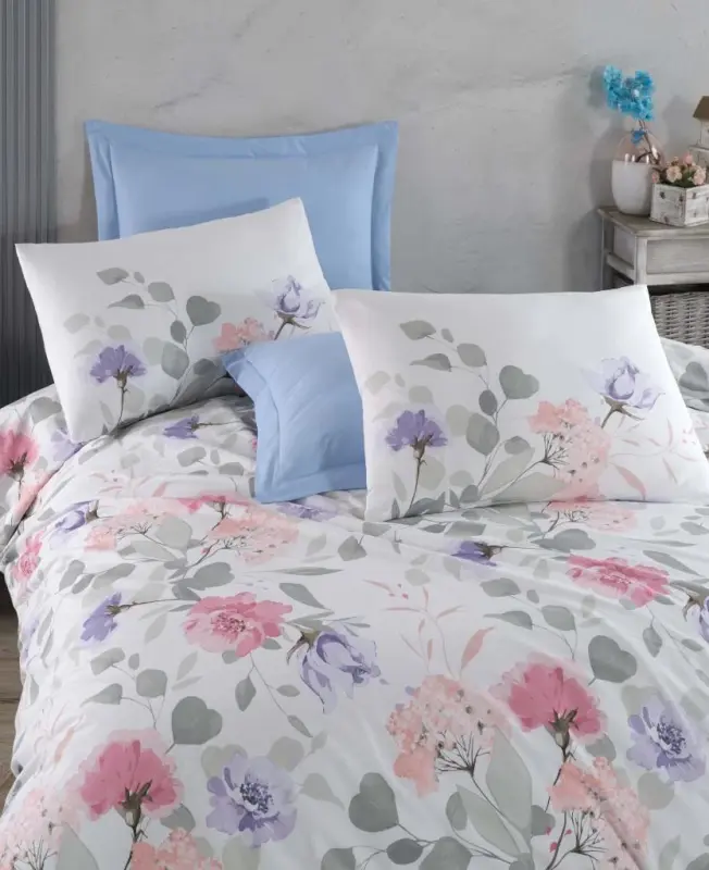 Altınbaşak Creaforce Double Duvet Cover Set Tiffany Sky - 2