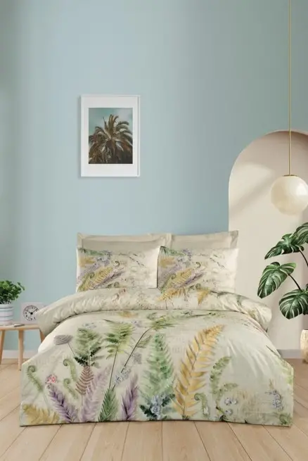 Altınbaşak Creaforce Edena Sand Double Duvet Cover Set - NEVRESIMDUNYASI