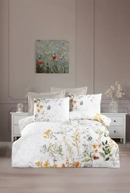 Altınbaşak Creaforce Fiora Marble Double Duvet Cover Set - 1