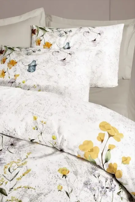 Altınbaşak Creaforce Fiora Marble Double Duvet Cover Set - 3