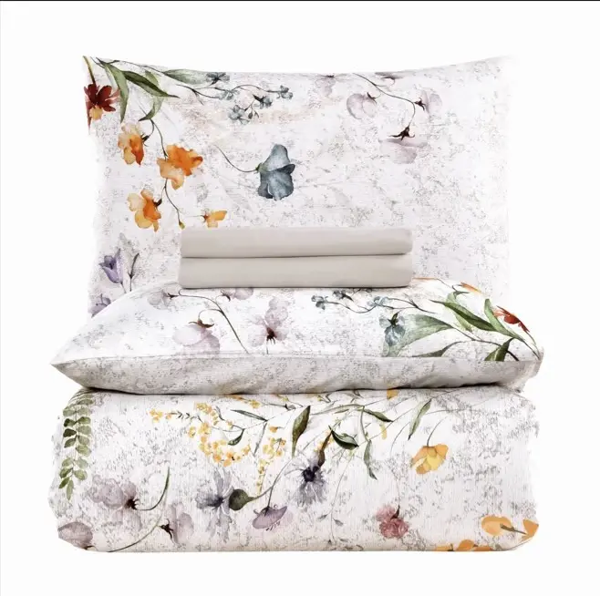 Altınbaşak Creaforce Fiora Marble Double Duvet Cover Set - 4