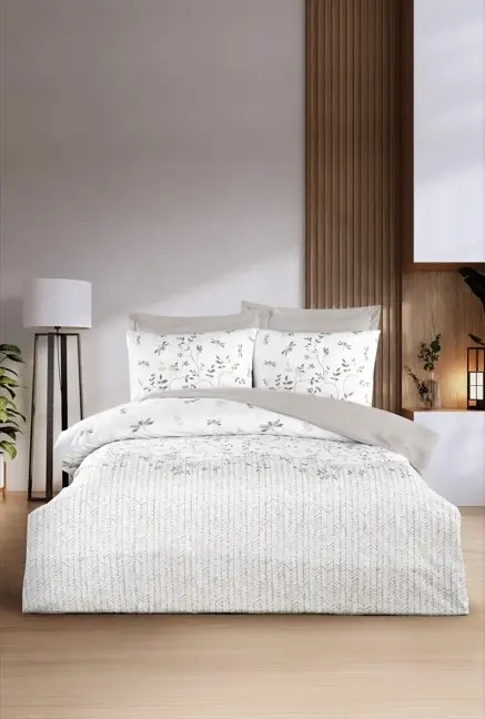 Altınbaşak Creaforce Linea Pebble Double Duvet Cover Set - 1