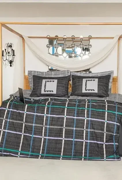 Altınbaşak Creaforce Odesa Gris Double Duvet Cover Set - 1