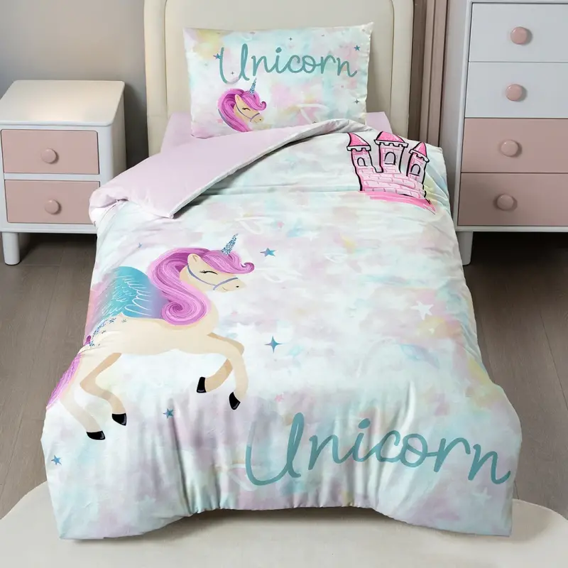 Altınbaşak Creaforce Unicornland Anew Tek Kişilik Nevresim Takımı - 1