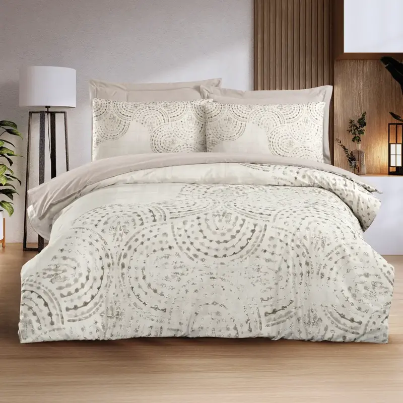 Altınbaşak Creaforce Zenit Pebble Double Duvet Cover Set - 1