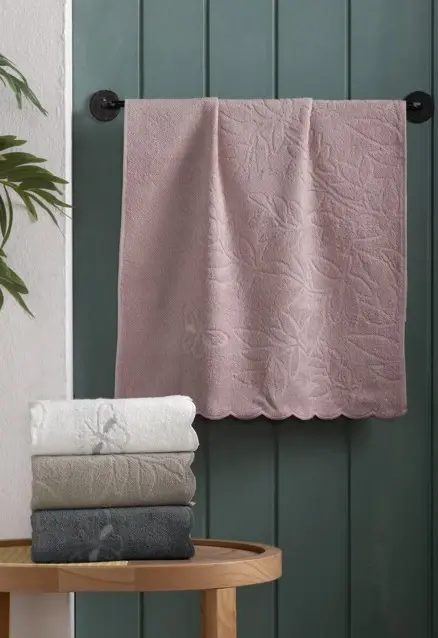 Altınbaşak Embroidered 4-Piece 50x90 Hand Towel Nabi V1 - 1