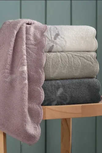 Altınbaşak Embroidered 4-Piece 50x90 Hand Towel Nabi V1 - NEVRESIMDUNYASI (1)