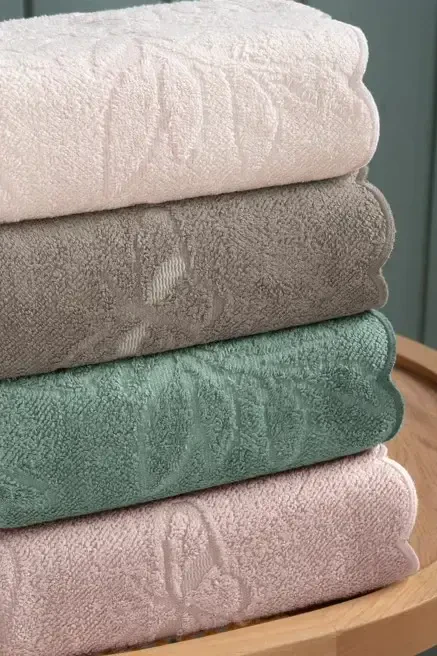 Altınbaşak Embroidered 4-Piece 50x90 Hand Towel Nabi V2 - 2
