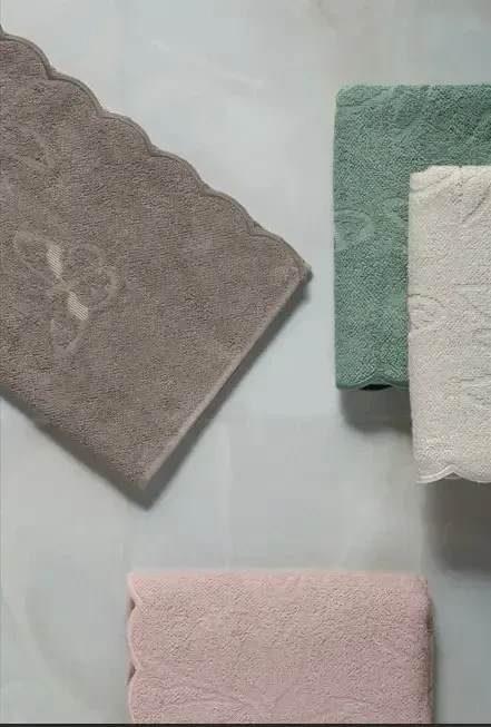 Altınbaşak Embroidered 4-Piece 50x90 Hand Towel Nabi V2 - 4