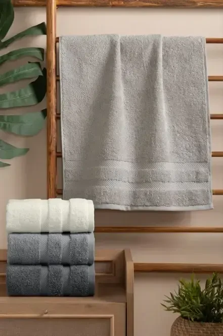 Altınbaşak Jacquard 4-Piece 50x90 Hand Towel Nori V2 - 1