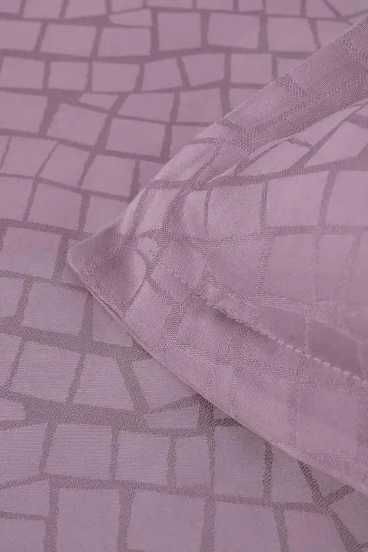 Altınbaşak Jacquard Satin Double Duvet Cover Set Adelya Puce - 4