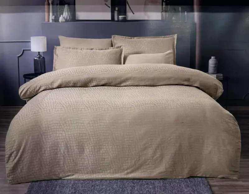 Altınbaşak Jacquard Satin Double Duvet Cover Set Adelya Sabre - 2