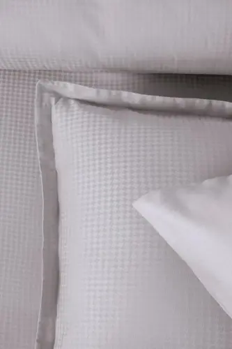 Altınbaşak Jacquard Satin Double Duvet Cover Set Diamond Coin - 3