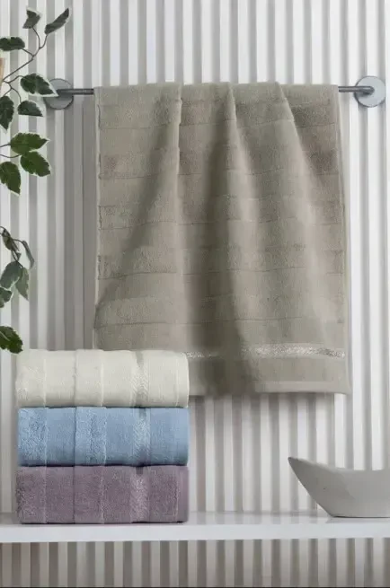 Altınbaşak Jakarlı 4´lü 50x90 El Havlusu Nila - 1