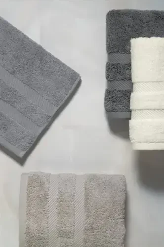 Altınbaşak жаккардовый набор из 4-х полотенец для рук 50x90 Nori V2 - 4