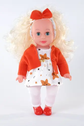 Altını Islatan Türkçe Konuşan Sarışın Roza Et Bebek - TURUNCU - GLOBAL TOYS (1)
