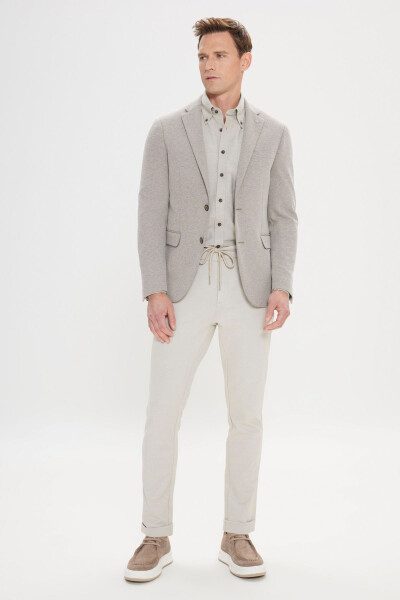 Altınyıldız 4A0424200014 Khaki Men's Slim Fit 6 Drop - 2