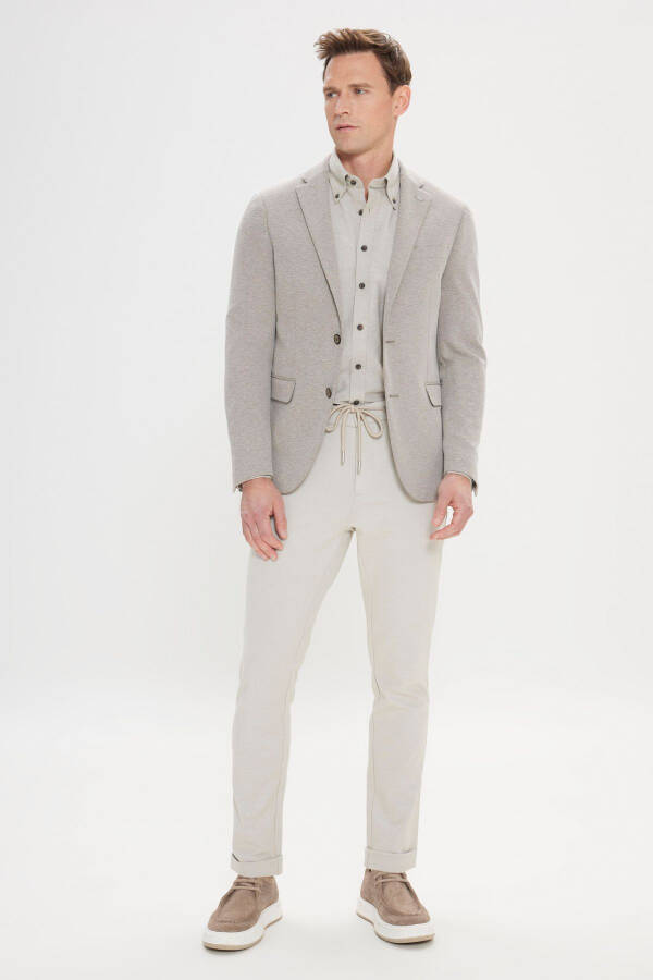 Altınyıldız 4A0424200014 Khaki Men's Slim Fit 6 Drop - 2