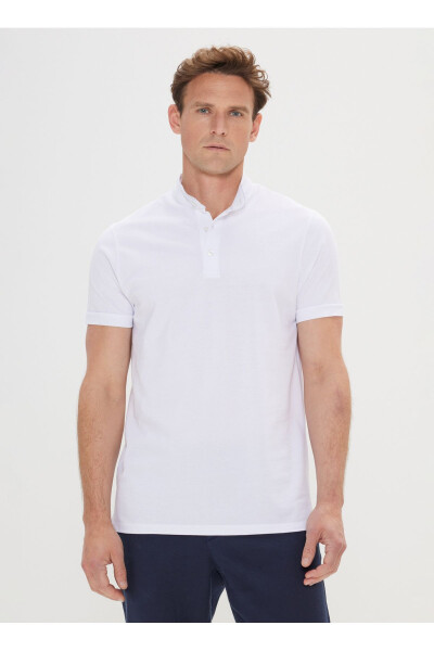 Altınyıldız Classics Beyaz Erkek T-Shirt 4A4824200057 - 3