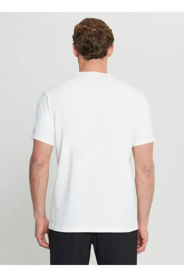 Altınyıldız Classics Bicycle Collar Printed Ecru Men's Shirt - 5