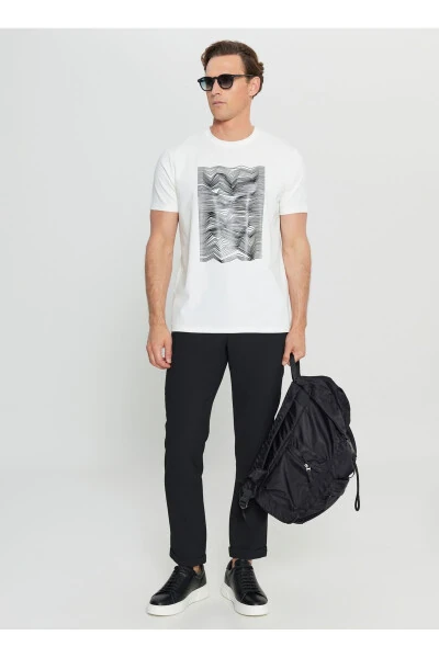 Altınyıldız Classics Bisiklet Yaka Baskılı Ekru Erkek T-Shirt ACE091252408_EKR - ALTINYILDIZ CLASSICS (1)