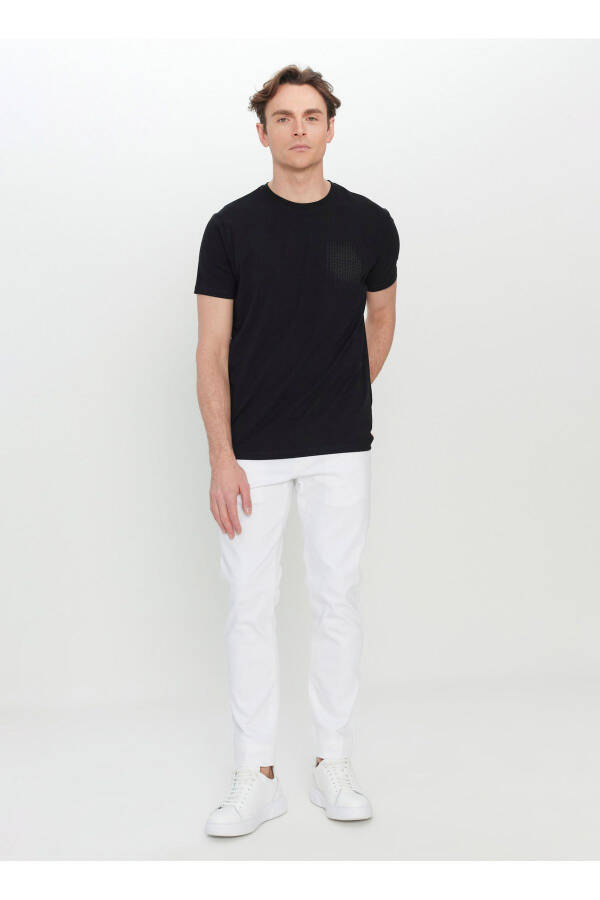 Altınyıldız Classics Bisiklet Yaka Baskılı Siyah Erkek T-Shirt ACE091252074_SYH - 2