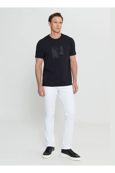 Altınyıldız Classics Bisiklet Yaka Baskılı Siyah Erkek T-Shirt ACE091252072_SYH - ALTINYILDIZ CLASSICS (1)