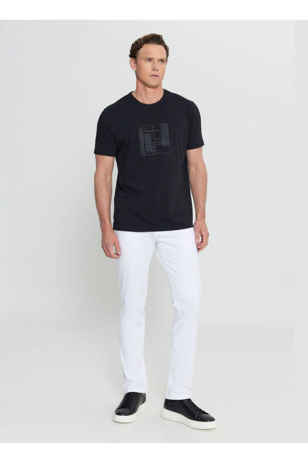 Altınyıldız Classics Bisiklet Yaka Baskılı Siyah Erkek T-Shirt ACE091252072_SYH - 2
