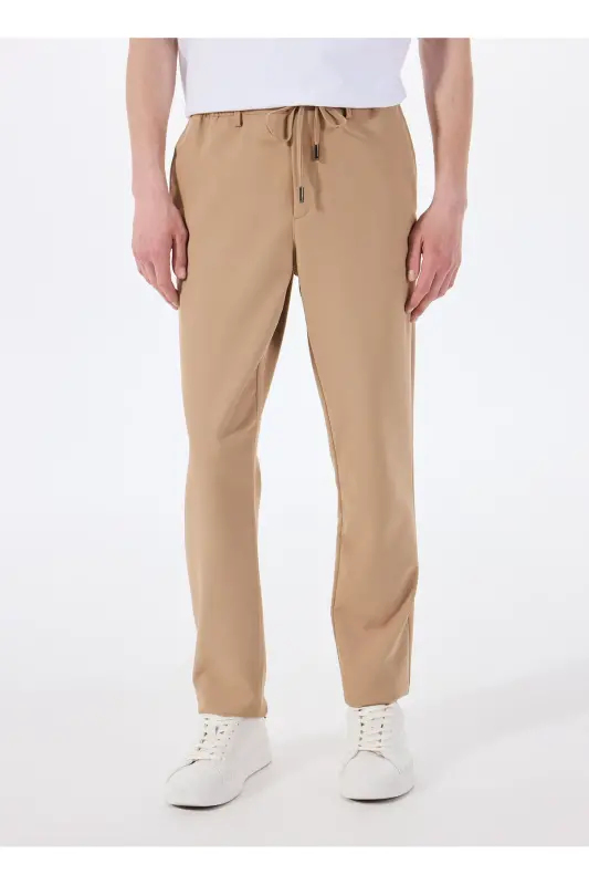 Altinyildiz Classics Bog'lamali Bel Normal Pacha Slim Fit Bej Erkak Pantolon ACE001252275_BEJ - 2