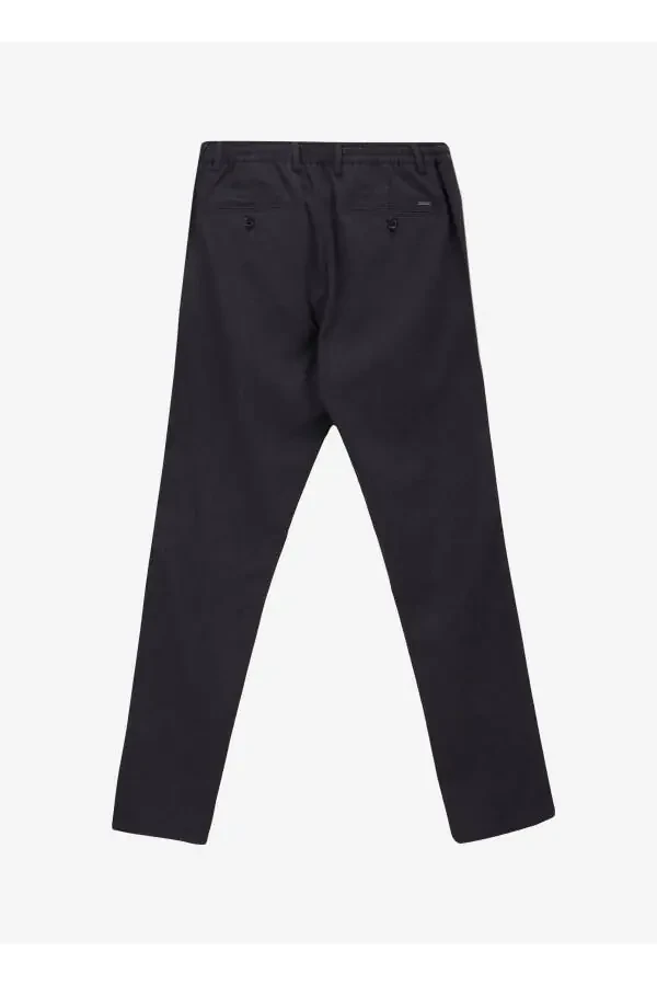 Altınyıldız Classics Брюки мужские антрацитовые Slim Fit на шнурке с нормальной посадкой по талии ACE001252274_ATR - 2