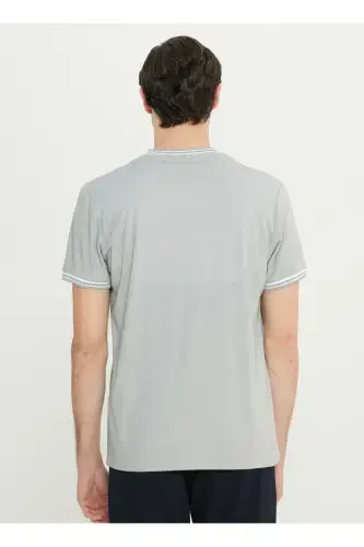 Altınyıldız Classics Crew Neck Plain Light Gray Er - 5