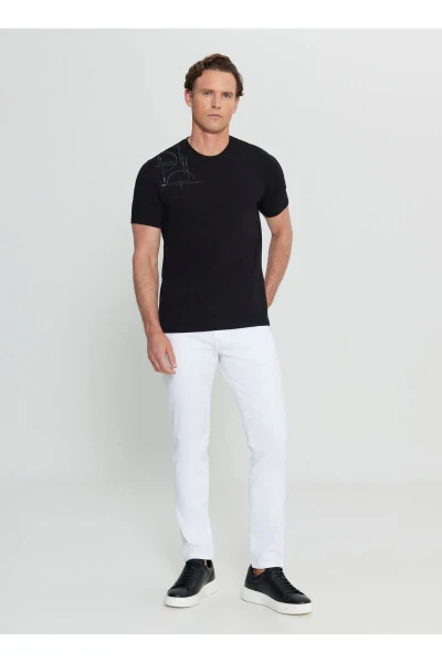 Altınyıldız Classics Crew Neck Printed Black Men's T-Shirt ACE091252401_BLK - ALTINYILDIZ CLASSICS (1)