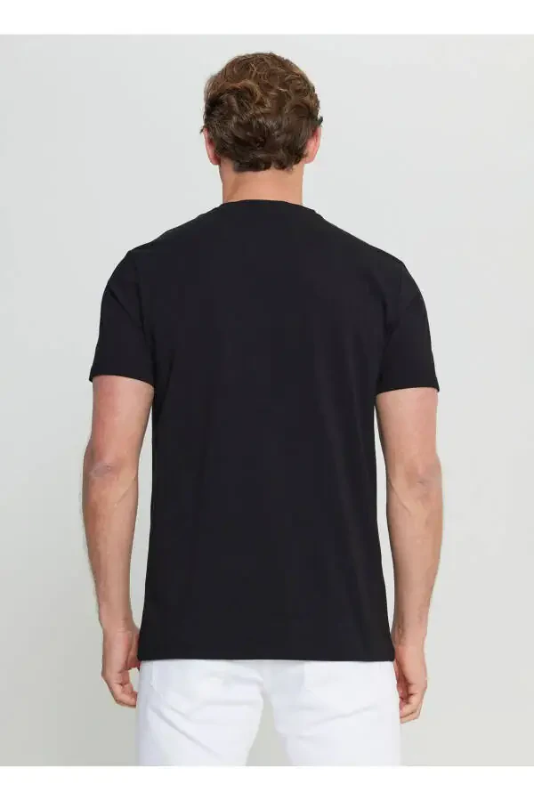 Altınyıldız Classics Cycling Collar Printed Black E - 5